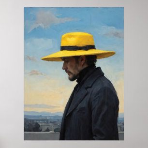 Affiche Le Chapeau Jaune