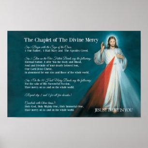 Affiche Le CHAPLET de la prière DIVINE MERCY