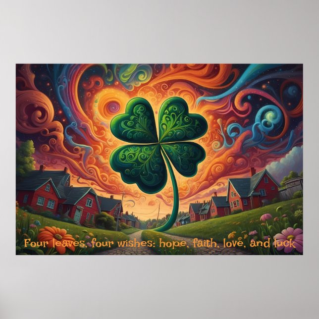 Affiche Le charme de Clover : un voyage de chance (Devant)