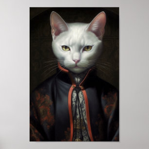 Affiche Le chat blanc