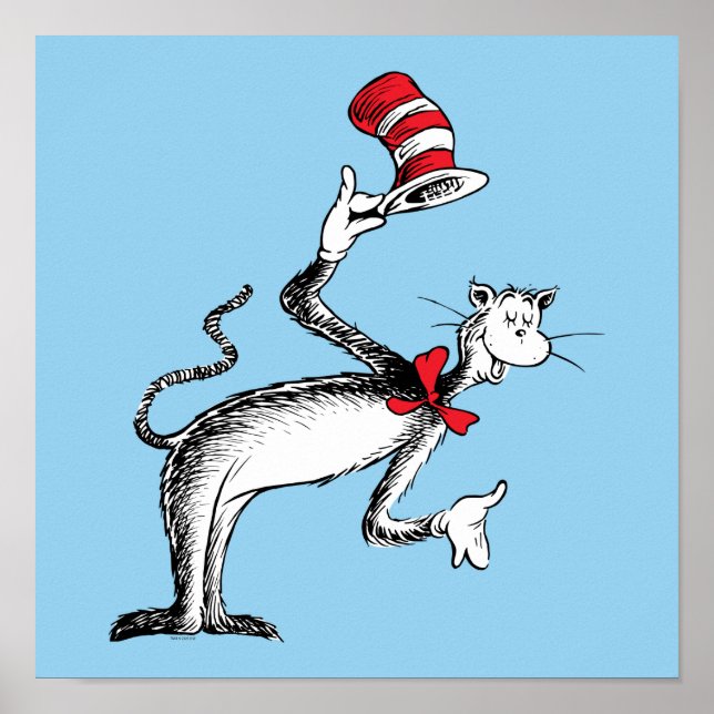 Affiche Le Chat Chapeauté S'incline (Devant)