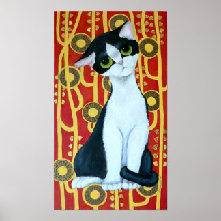 Affiche Le chat de Klimt