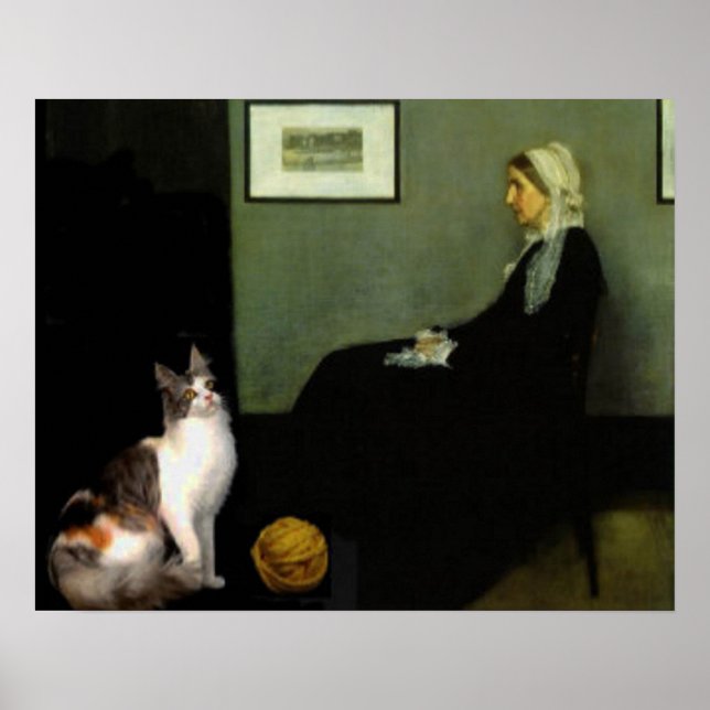 Affiche Le chat de la mère de Whistler (Devant)