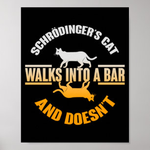 Affiche Le Chat de Schrödinger entre dans un bar et ne