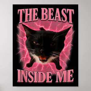 Affiche Le Chat Drôle En Moi Mème Hommes Femmes Enfants