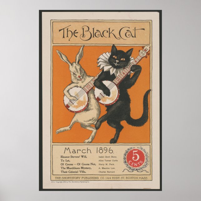 Affiche Le chat noir (Devant)