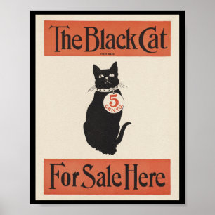 Affiche Le Chat Noir À Vendre Ici