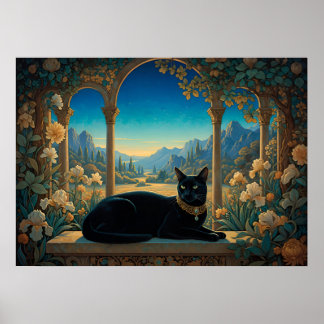 Affiche Le Chat Noir de la Loggia Dorée