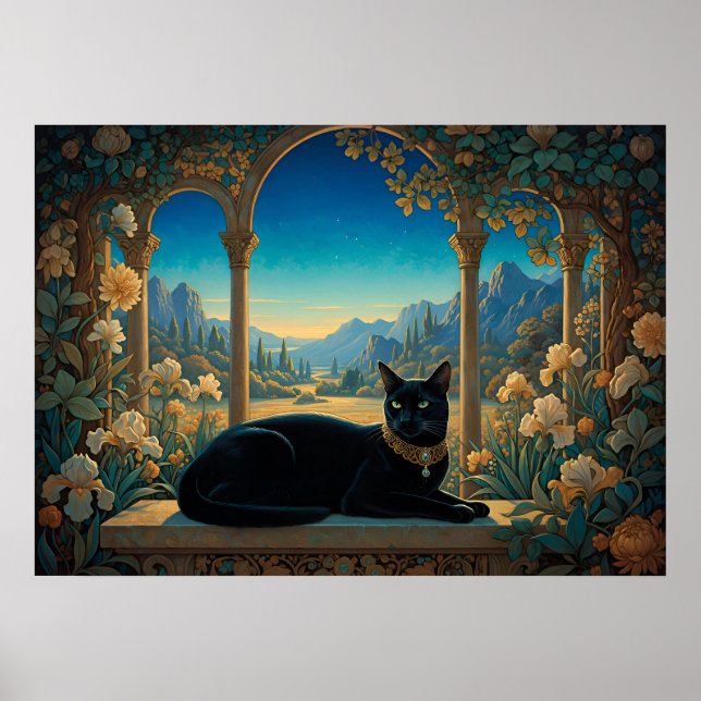Affiche Le Chat Noir de la Loggia Dorée (Devant)