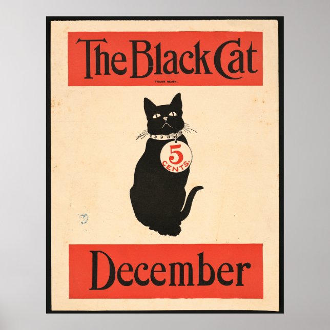 Affiche Le chat noir Décembre 1890 (Devant)