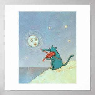 Affiche Le chat Violon