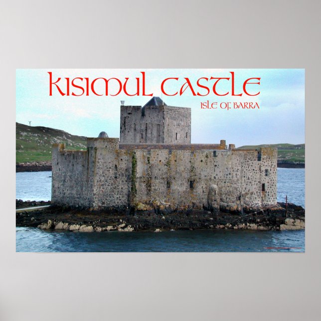 Affiche le château de kisimul (Devant)