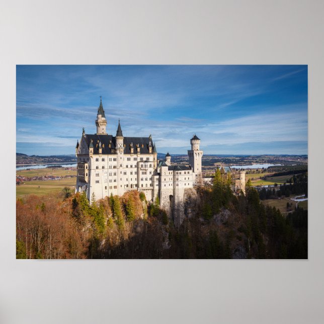 Affiche Le château de Neuschwanstein en Allemagne (Devant)