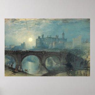Affiche Le château William Turner Alnwick