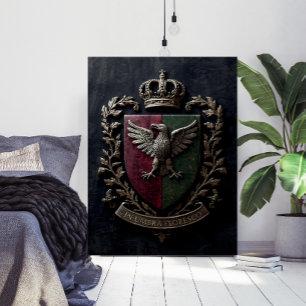 Affiche Le Châteaucore Victorien Médiéval de Blason Criard