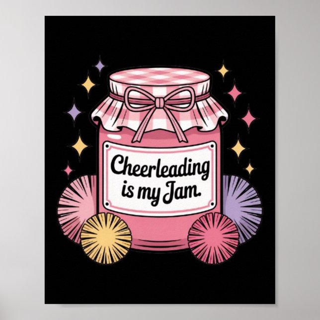 Affiche Le Cheerleading Est Mon Pot Vintage  (Devant)