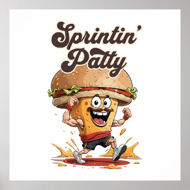 Affiche Le Cheeseburger qui court (Devant)