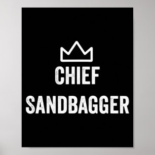 Affiche Le chef Sandbagger Golf Meme Bjj Chess Sandbag