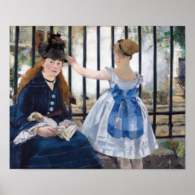 Affiche Le Chemin de fer, Edouard Manet (Devant)