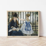 Affiche Le chemin de fer | Édouard Manet<br><div class="desc">Le Chemin de fer (1873) d'Édouard Manet est une remarquable peinture vintage qui saisit un moment d'observation tranquille dans un cadre urbain et moderne. Le chef-d'oeuvre d'art met en scène une femme et un enfant assis près d'une voie ferrée, avec la présence emblématique du chemin de fer lui-même dans l'arrière...</div>