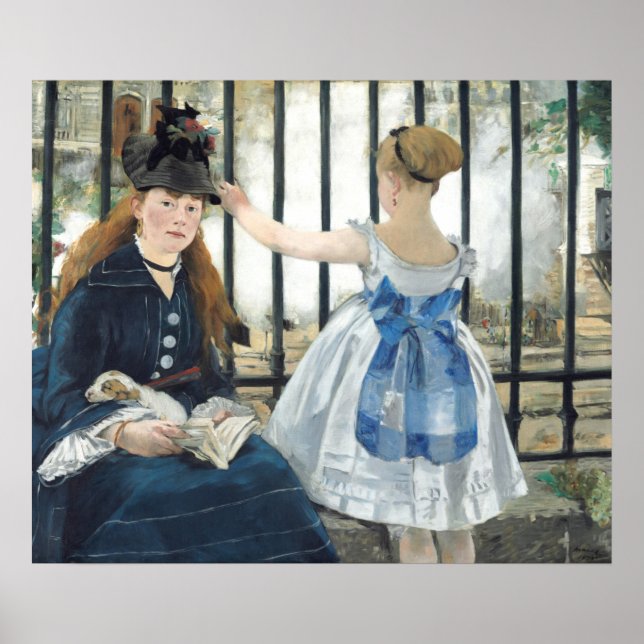 Affiche Le Chemin de fer - Edouard Manet Art (Devant)