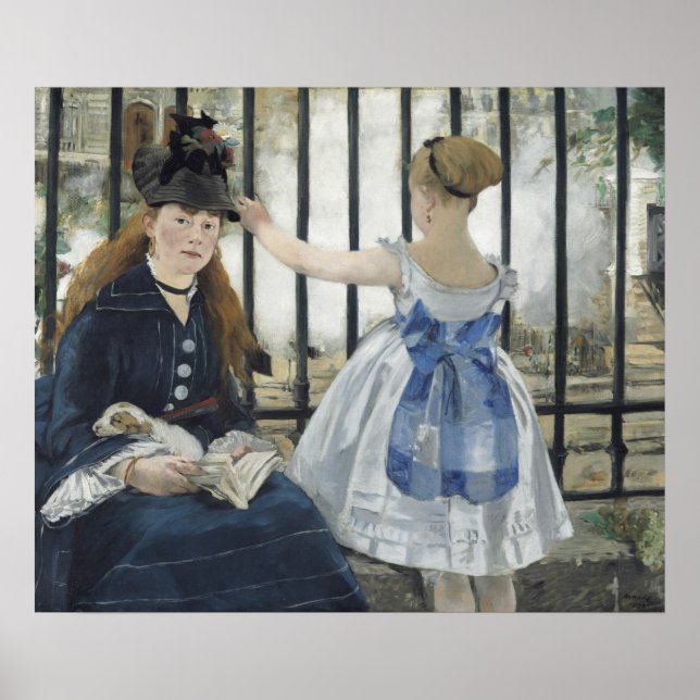Affiche Le Chemin de fer par Edouard Manet (Devant)