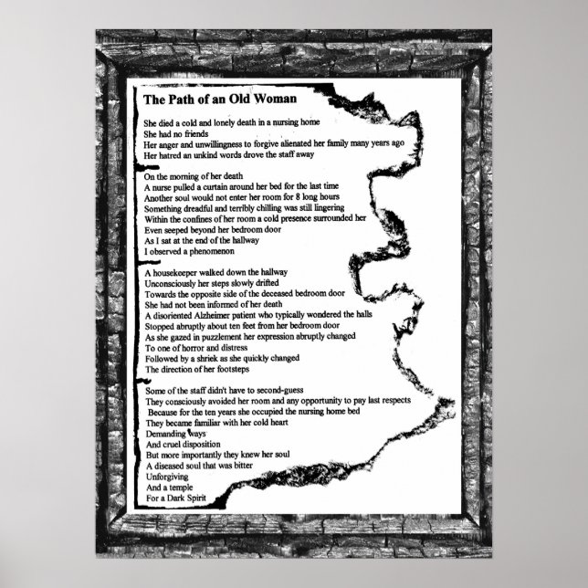 Affiche Le chemin de la vieille femme (Devant)