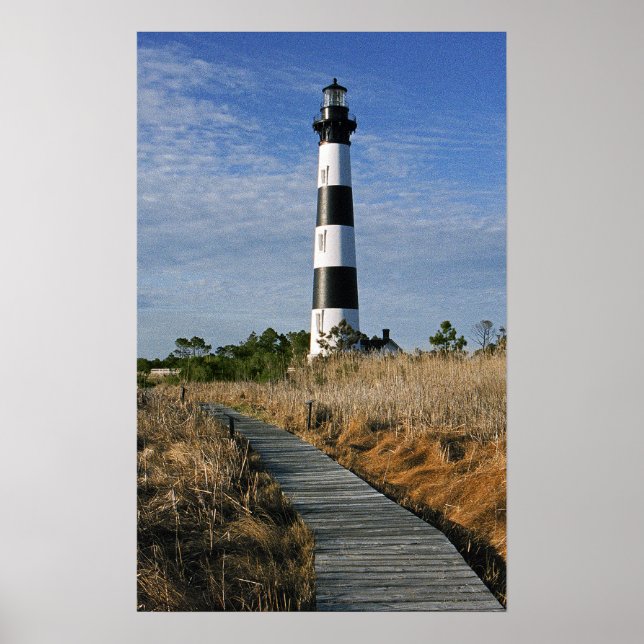 Affiche Le chemin vers le phare de l'île Bodie (Devant)