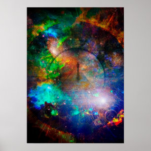 Affiche Le chemin vers l'éternité. Composition spirituelle