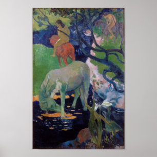 Affiche Le Cheval Blanc, Gauguin