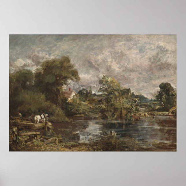 Affiche Le Cheval Blanc - John Constable (1819) (Devant)