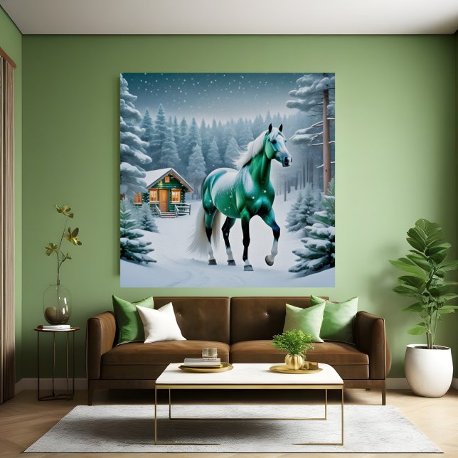 Affiche Le Cheval Vert Enchanté (Créateur téléchargé)