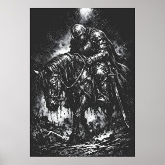 Affiche Le Chevalier Déchu par BurnsInHell