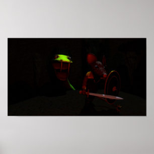 Affiche Le chevalier et le dragon