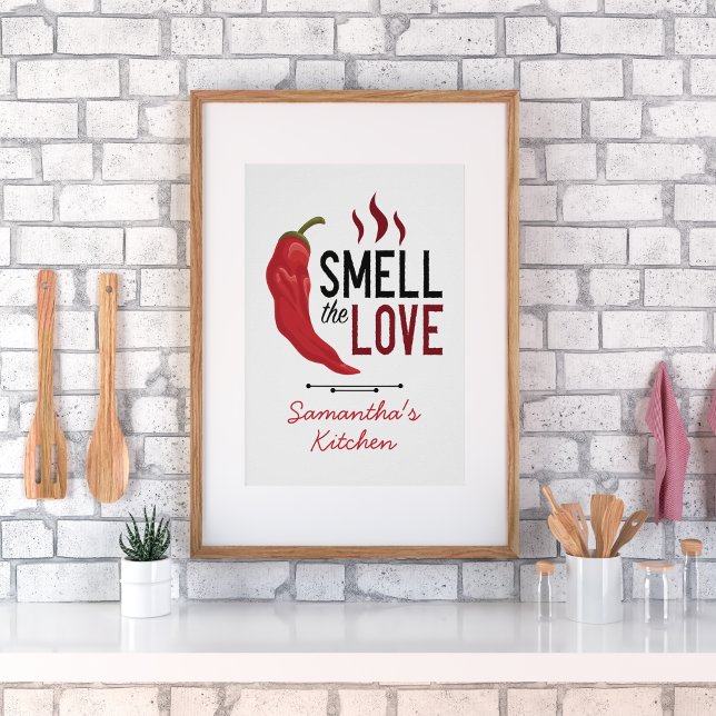 Affiche Le Chili rouge sent l'amour (Créateur téléchargé)