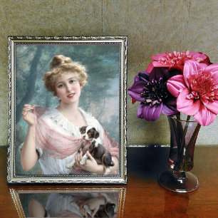 Affiche Le chiot espiègle par Emile Vernon