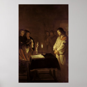 Affiche Le Christ avant le grand prêtre, 1617