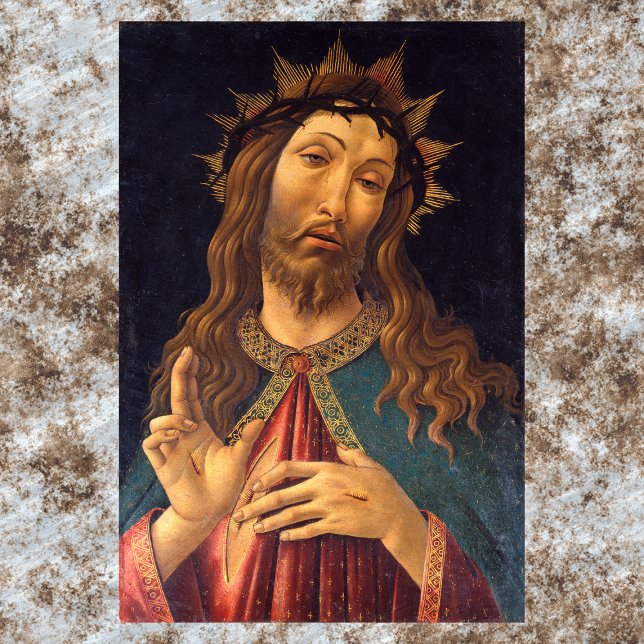 Affiche Le Christ couronné d'épines par Sandro Botticelli (Créateur téléchargé)