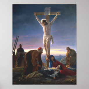Affiche Le Christ en croix par Carl Bloch, Religieux