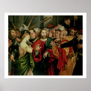 Affiche Le Christ et l'adultère rentré par femme 2