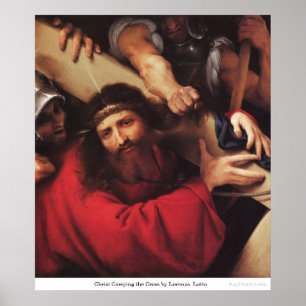 Affiche Le Christ portant la croix par Lorenzo Lotto