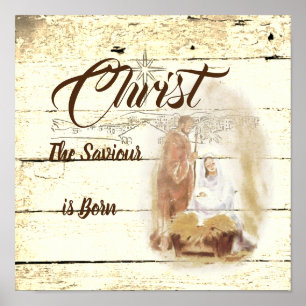 Affiche Le Christ Sauveur est né