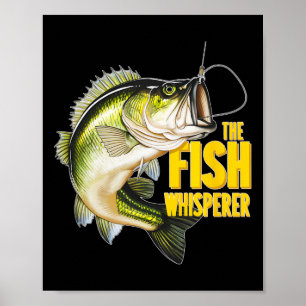 Affiche Le Chuchoteur de Poisson Cadeau de Pêcheur de Pois