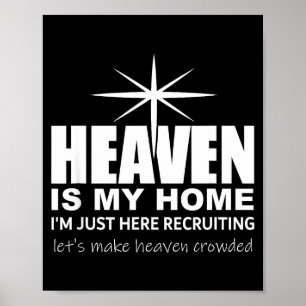 Affiche Le Ciel Est Ma Maison Chrétienne Remplir Le Ciel D