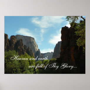 Affiche Le ciel et la terre sont pleins de Thy gloire