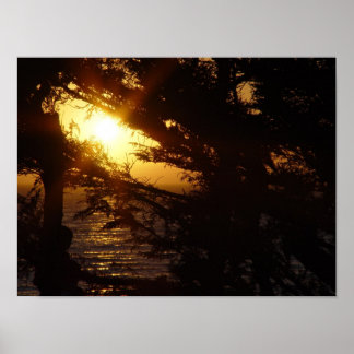 Affiche Le clair de lune à Moonstone Beach