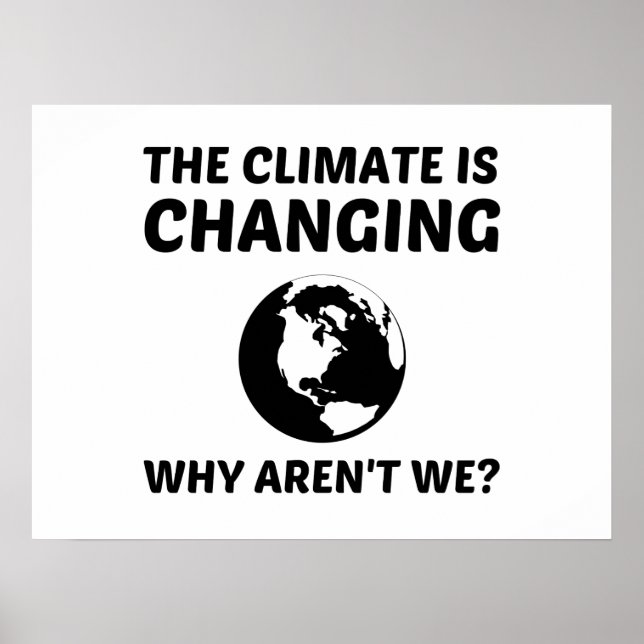 AFFICHE LE CLIMAT CHANGE (Devant)