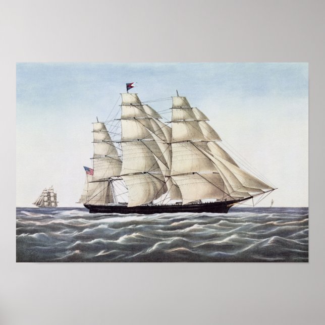 Affiche Le Clipper Ship "Flying Cloud" (Devant)