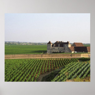 Affiche Le Clos de Vougeot, monastère du XVIe siècle et