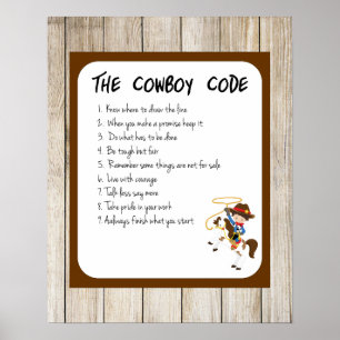Affiche Le code de cowboy